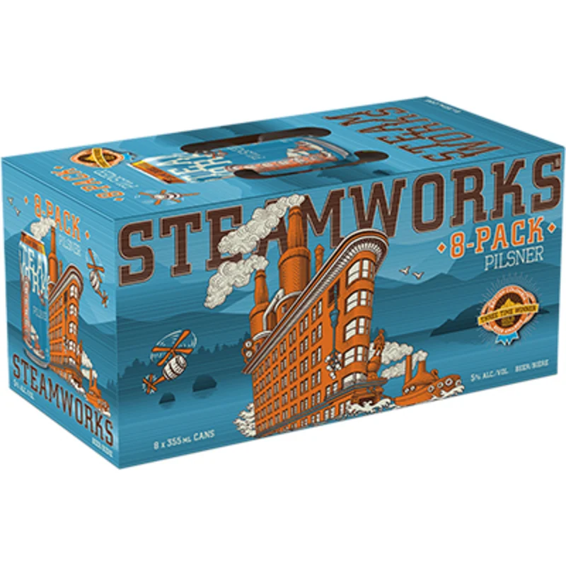 BCLIQUOR Steamworks - Pilsner 8 Can