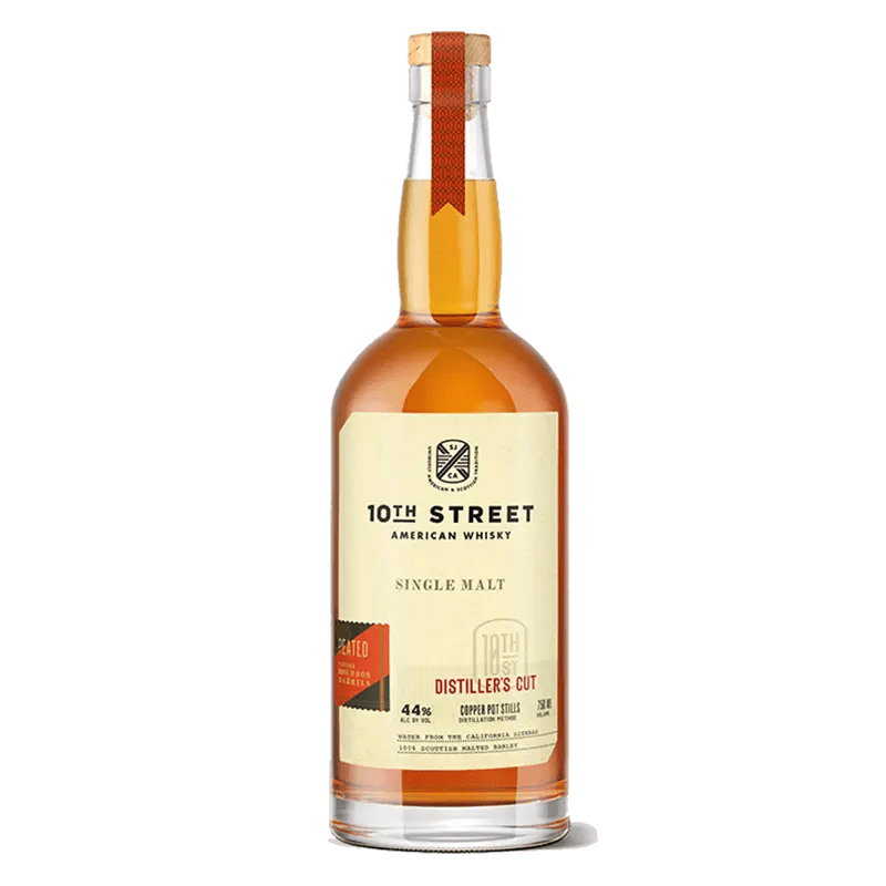 10th Street Single Malt Peated Whiskey 750mL