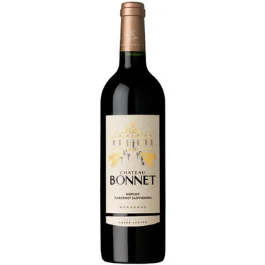 12 Bottle Case Chateau Bonnet Bordeaux Rouge Merlot-Cabernet 2019 w/ Shipping Included