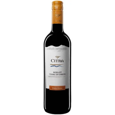 12 Bottle Case Citra Merlot Terre di Chieti IGT 2020 w/ Shipping Included
