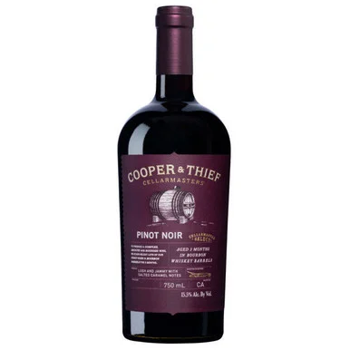 12 Bottle Case Cooper & Thief Bourbon Barrel Aged California Pinot Noir 2023 w/ Shipping Included