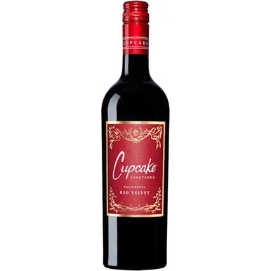 12 Bottle Case Cupcake California Red Velvet Red Blend NV w/ Shipping Included