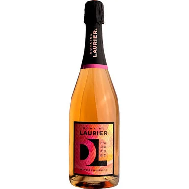 12 Bottle Case Domaine Laurier California Brut Rose Sparkling Wine NV w/ Shipping Included