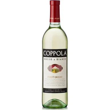 12 Bottle Case Francis Coppola Rosso & Bianco Pinot Grigio w/ Shipping Included