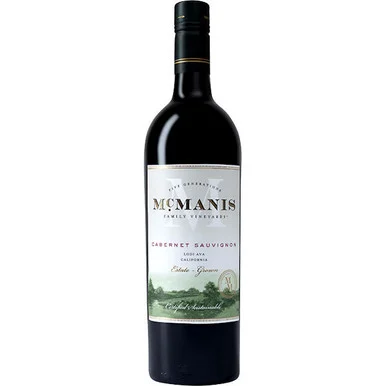 12 Bottle Case McManis Family Lodi Cabernet 2024 w/ Shipping Included