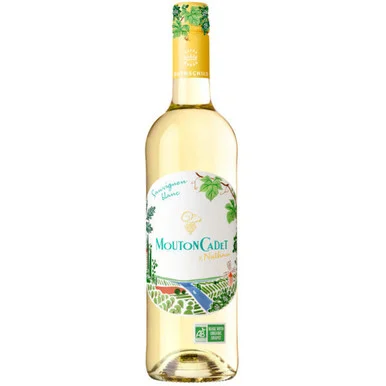 12 Bottle Case Mouton Cadet Sauvignon Blanc x Nathan Bordeaux 2023 Rated 90WE w/ Shipping Included