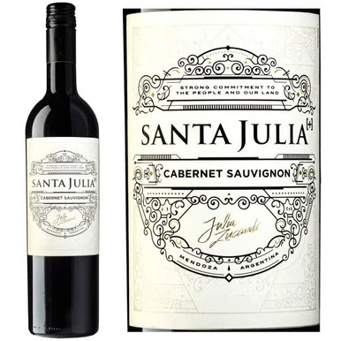 12 Bottle Case Santa Julia Plus Mendoza Cabernet 2021 (Argentina) w/ Shipping Included
