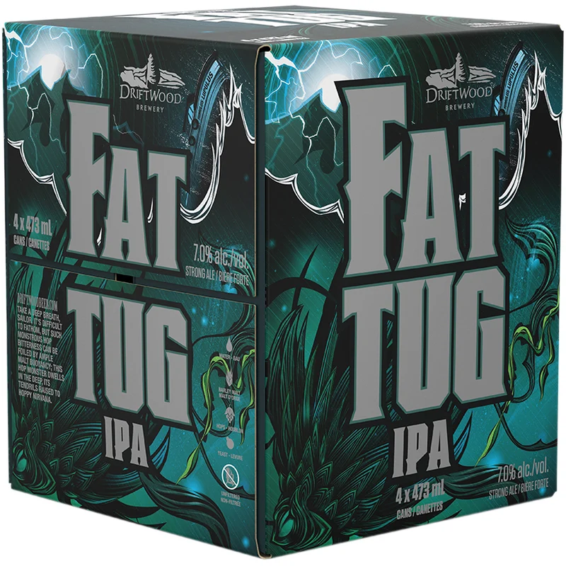 BCLIQUOR Driftwood Brewery - Fat Tug Ipa Tall Can 4-pack