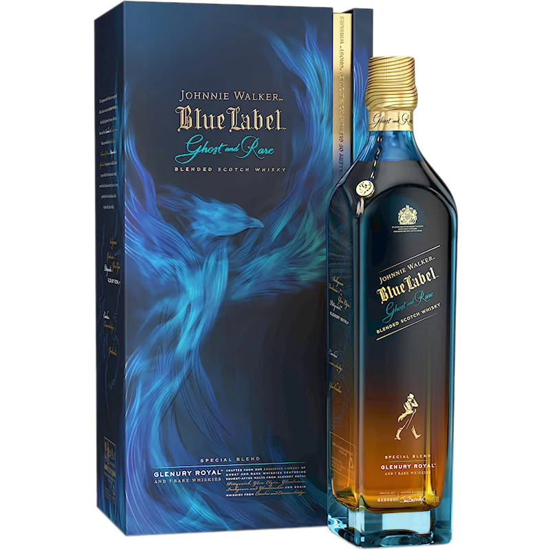 BCLIQUOR Johnnie Walker - Blue Label Ghost And Rare Glenury Royal