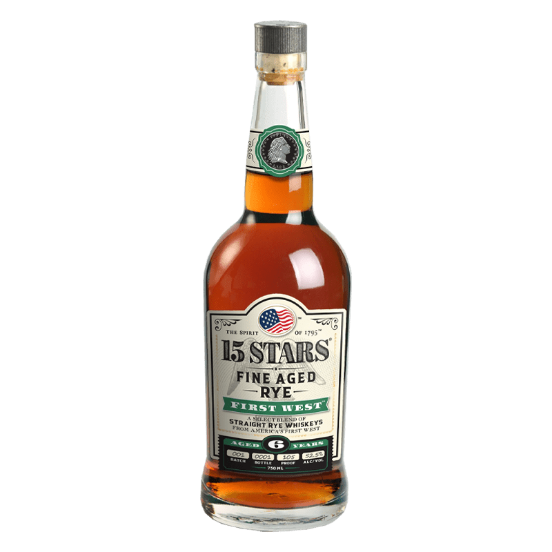 15 Stars First West Kentucky Straight Rye Whiskey 750mL