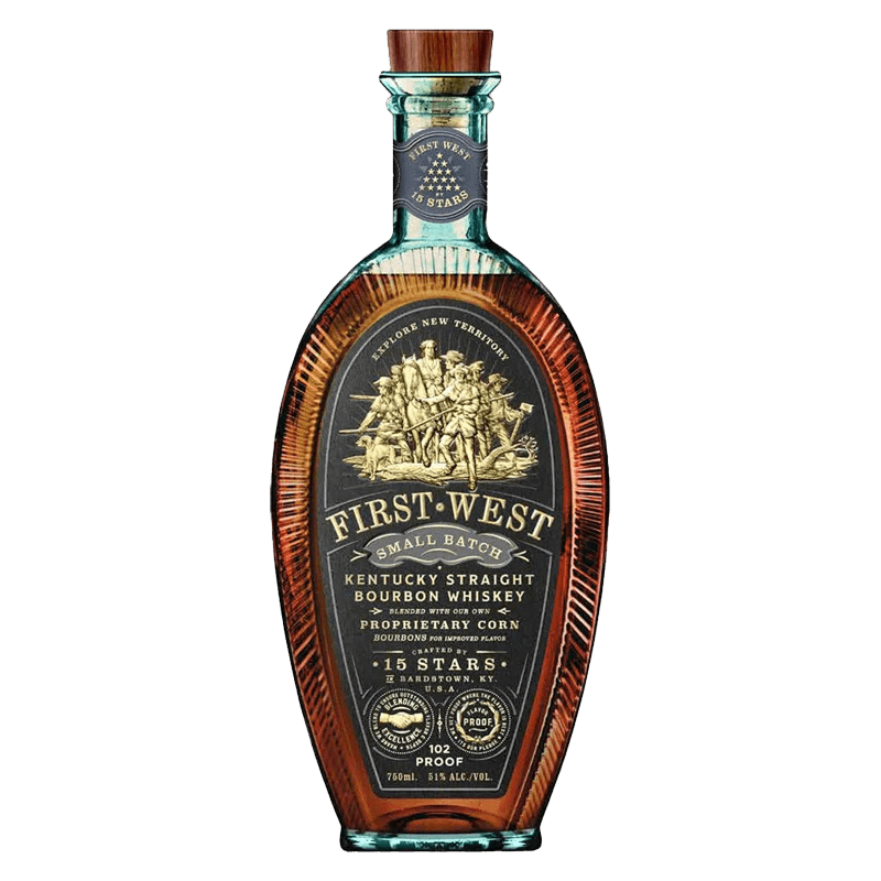 15 Stars First West Small Batch Bourbon Whiskey 750mL