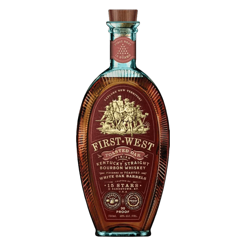 15 Stars First West Toasted Oak Bourbon Whiskey 750mL