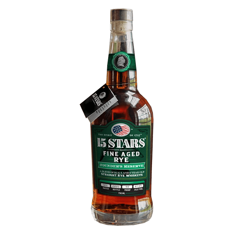 15 Stars Founder's Reserve Rye Whiskey 750mL