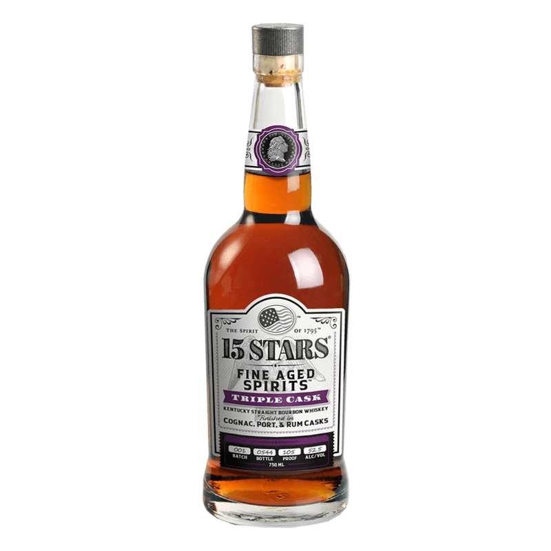 15 Stars Triple Cask Kentucky Straight Bourbon Whiskey 750mL