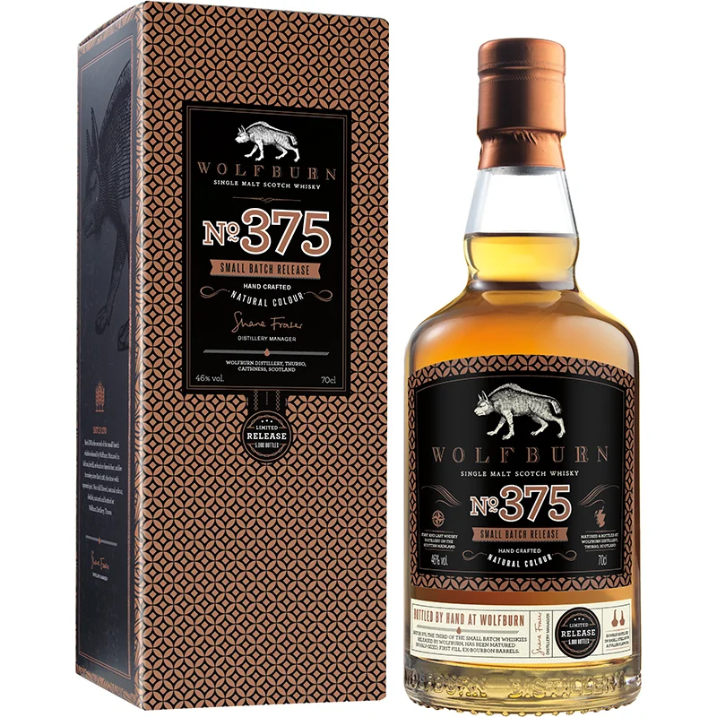 BCLIQUOR Wolfburn - Batch No. 375 Single Malt Scotch Whiskey
