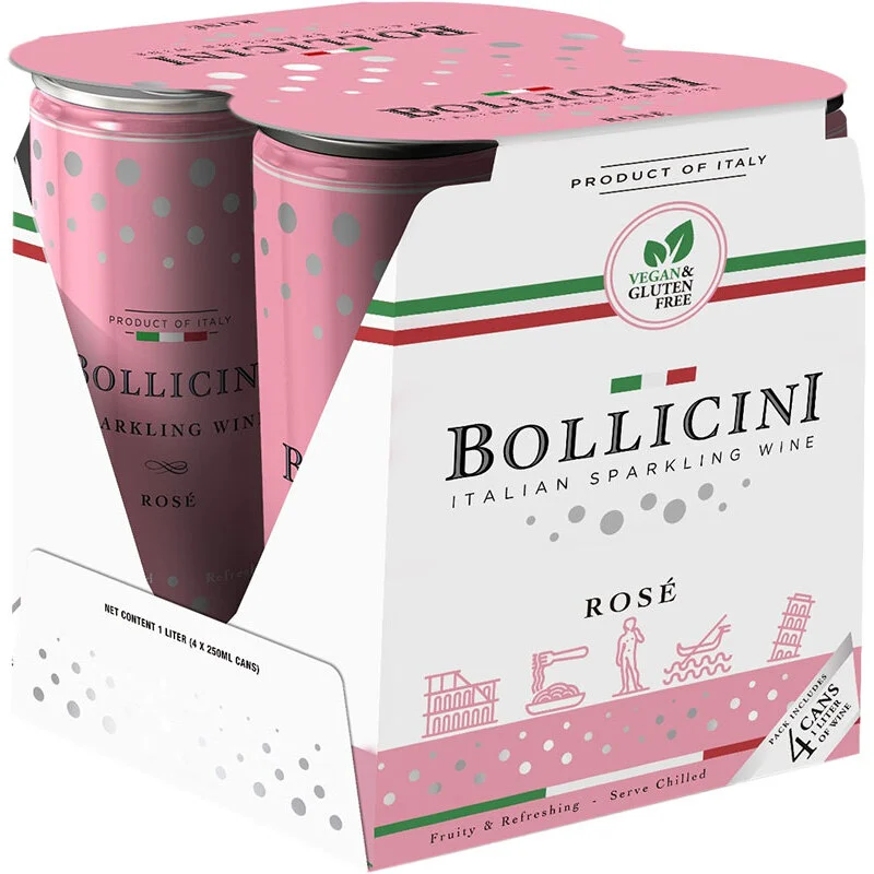 BCLIQUOR Bollicini - Sparkling Rose Can