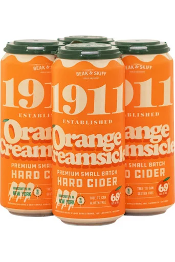 1911 Beak & Skiff Orange Creamsicle Premium Small Batch Hard Cider 4pk 16oz cans