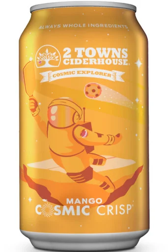2 Towns Mango Cosmic Crisp Cider 6pk 12oz cans