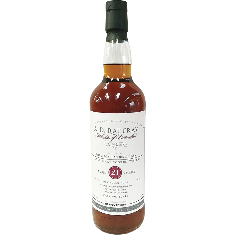BCLIQUOR A.d Rattray - The Macallan Distillery 21 Year Old Single Mal