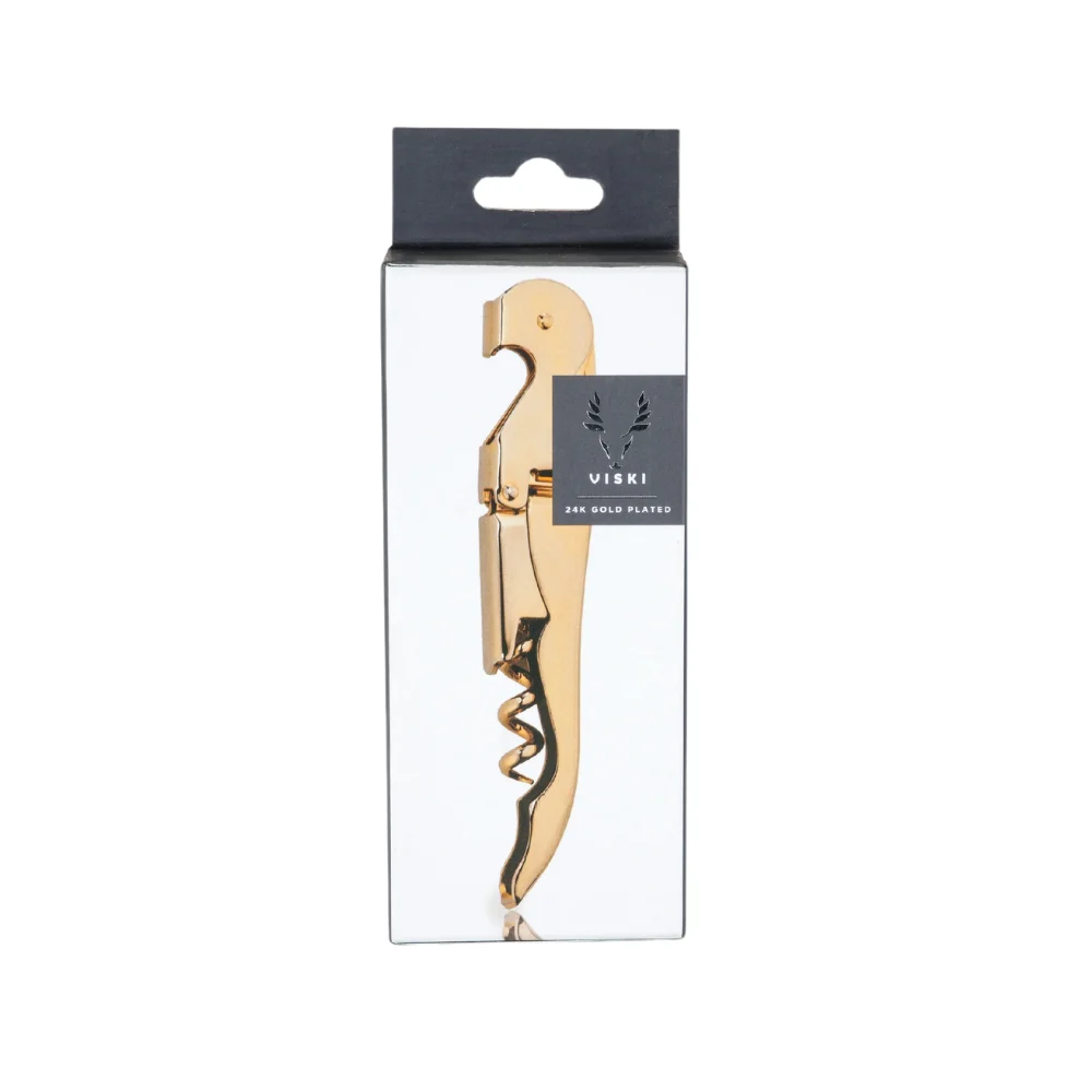 24k Gold Plated Corkscrew by Viski