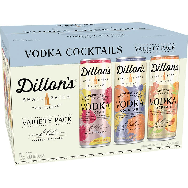 BCLIQUOR Dillons Vodka - Cocktail Variety Pack Can