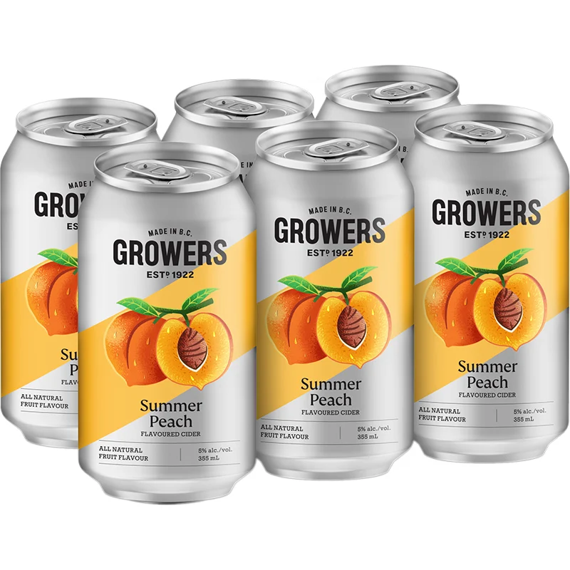 BCLIQUOR Growers - Summer Peach Can