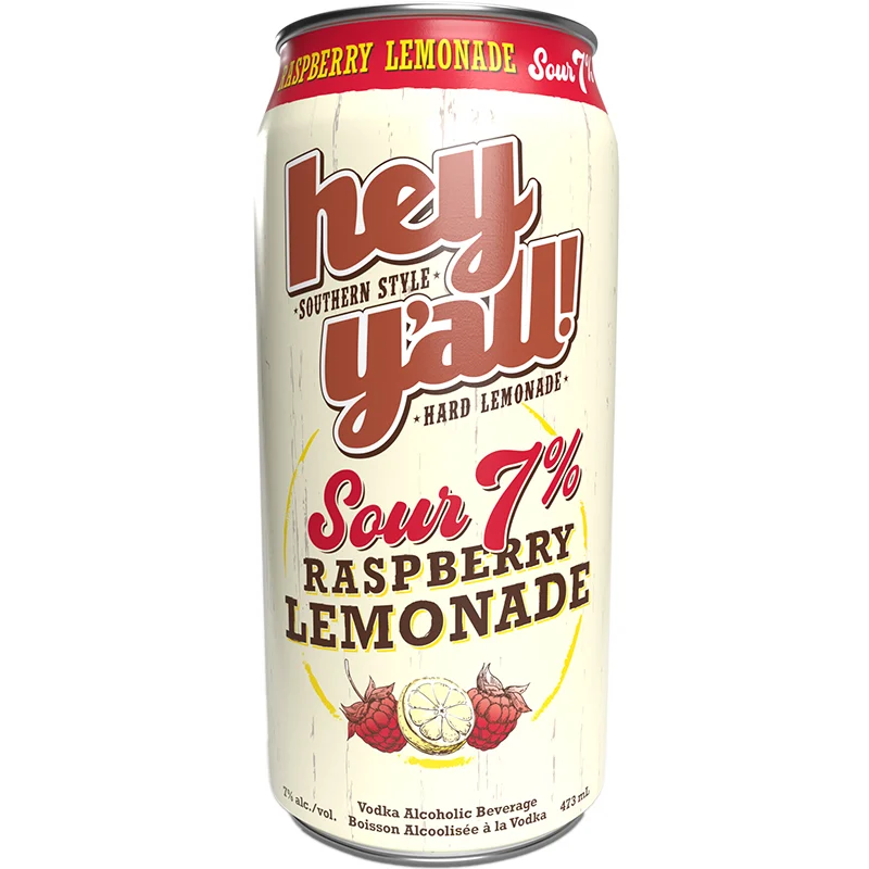 BCLIQUOR Hey Y'all - Sour Raspberry Lemonade Tall Can