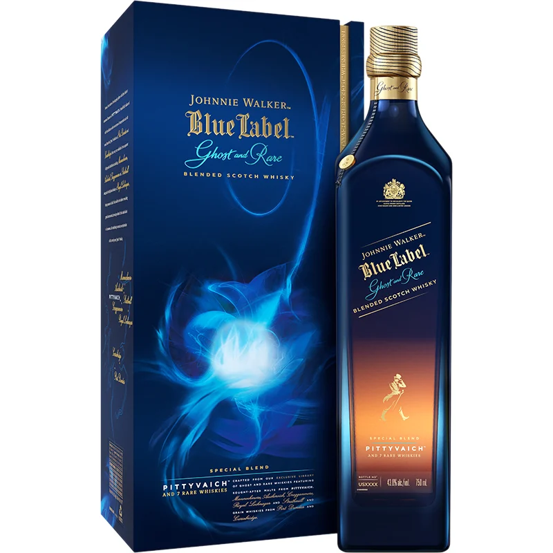 BCLIQUOR Johnnie Walker - Blue Label Ghost AndRare Pittyvaich