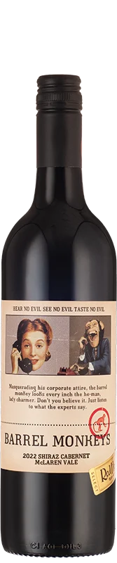 RedHeads Barrel Monkeys Shiraz Cabernet 2022