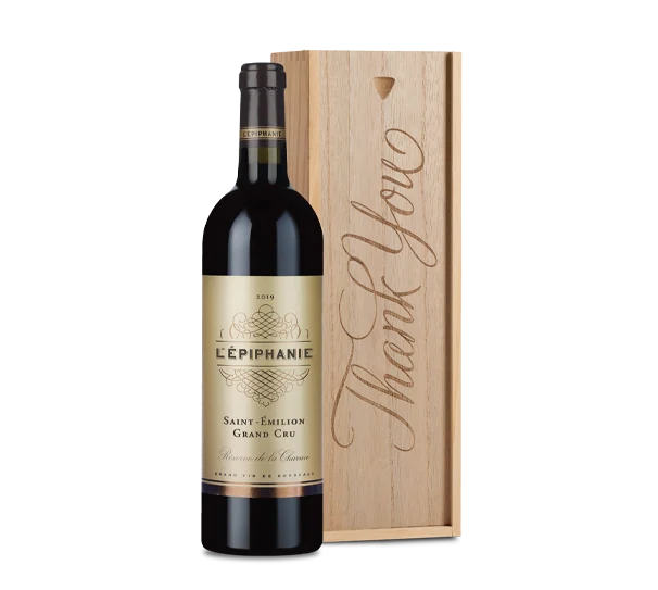 Saint-Émilion Grand Cru 2019 in "Thank You" Wood Box 