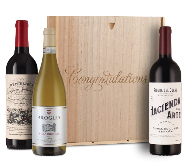 Luxury Mix Trio in “Congratulations” Wood Box 