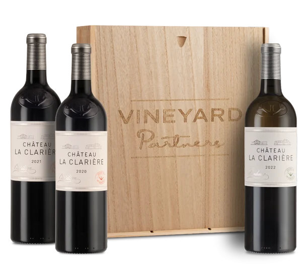 Chateau La Clariere Trio in Wood Box 