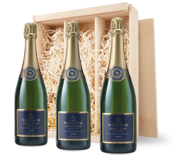 Windsor Great Park Sparkling Trio Gift in Wood Box 