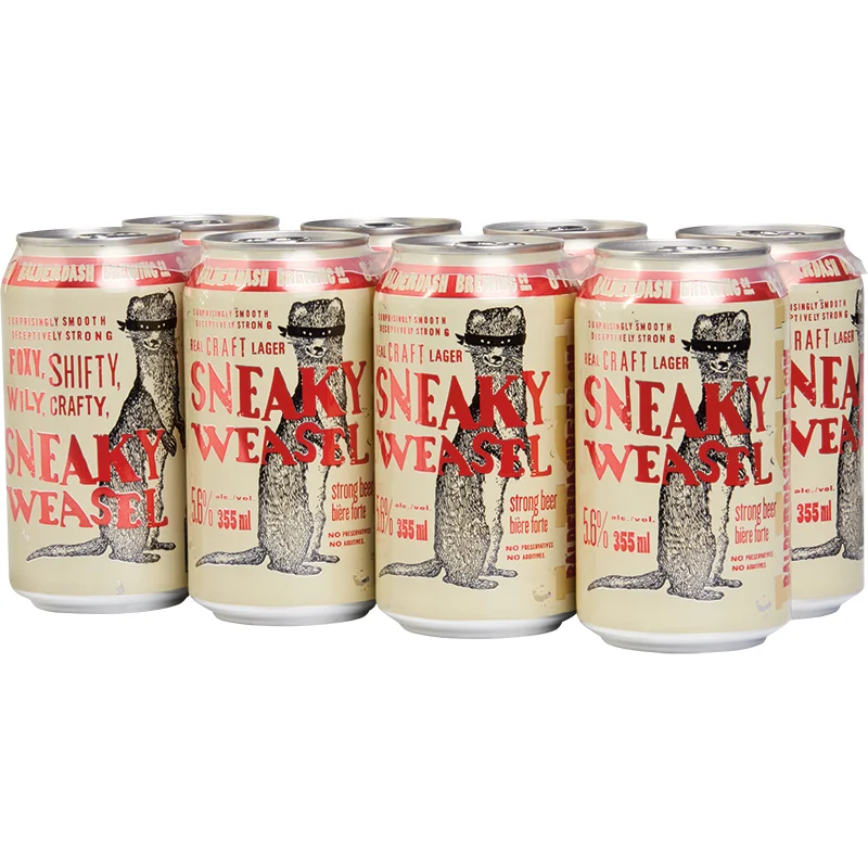 BCLIQUOR Balderdash Brewing - Sneaky Weasel Craft Lager Can