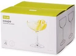 4Pk Coupe Cocktail Glasses True Brands