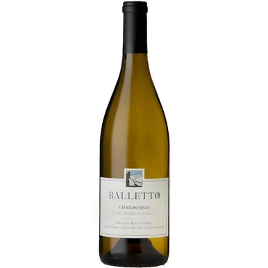 6 Bottle Case Balletto Cider Ridge Vineyard Russian River Chardonnay 2020 w/ Shipping Included