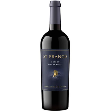 6 Bottle Case St. Francis Appellation Collection Sonoma Merlot 2023 Rated 90WS w/ Shipping Included