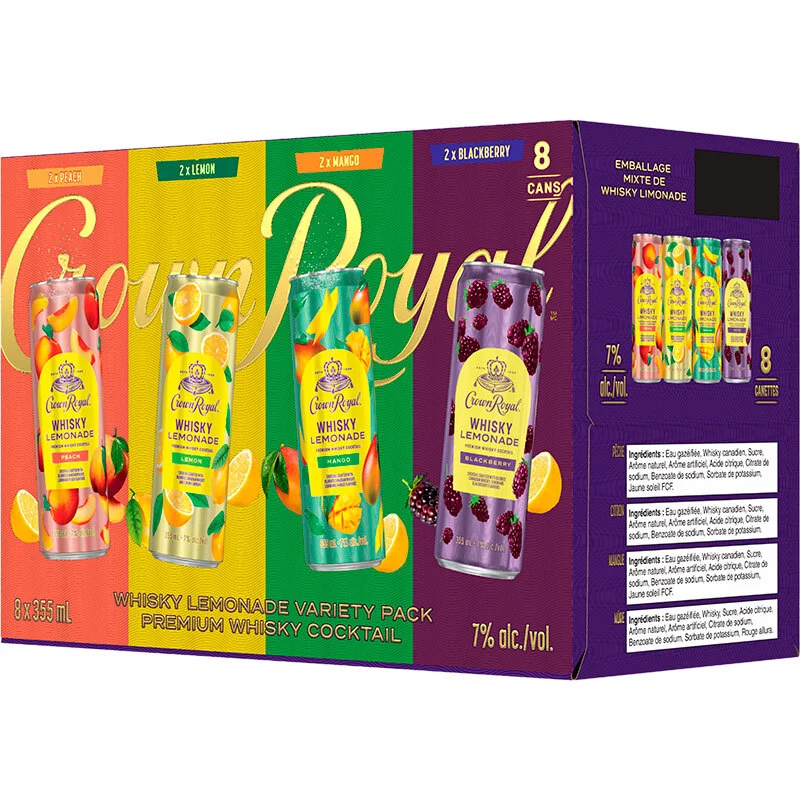 BCLIQUOR Crown Royal - Whisky Lemonade Variety Pack Can