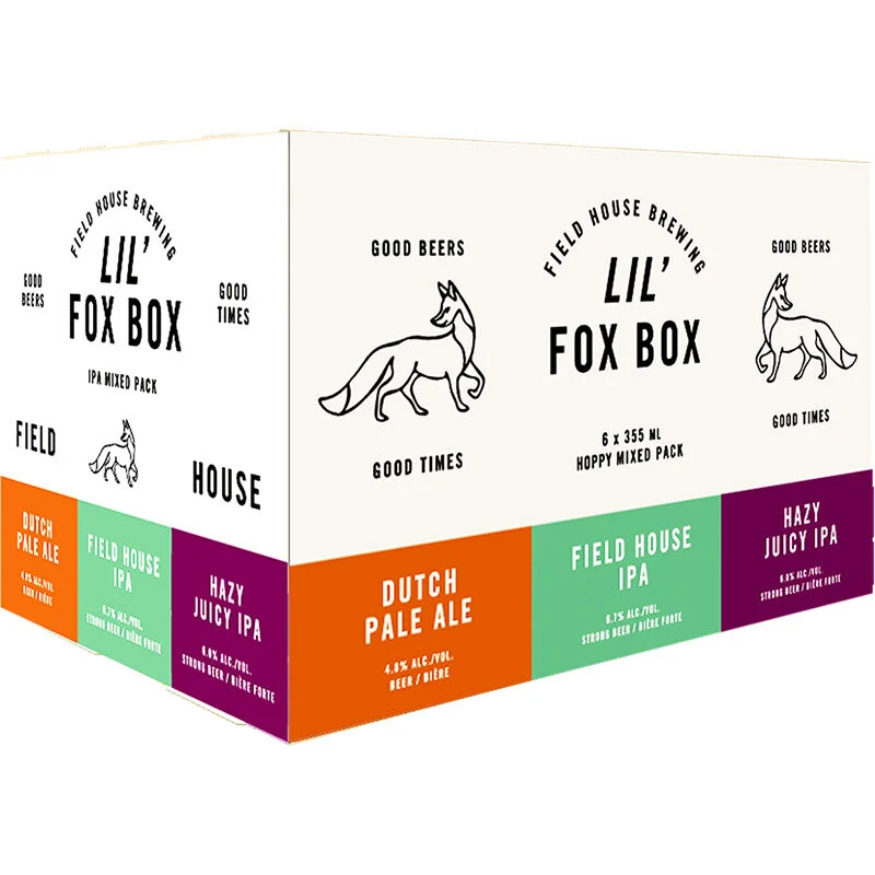 BCLIQUOR Field House Brewing -Lil Fox Box Mix'd Pack Can