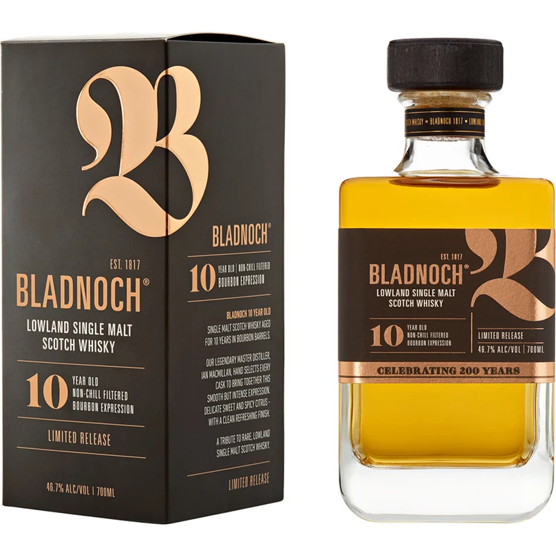 BCLIQUOR Bladnoch - 10 Year Old Lowland Single Malt Scotch