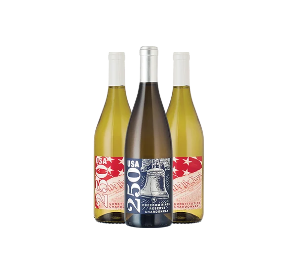 USA 250 Chardonnay Trio with Reserve Chardonnay