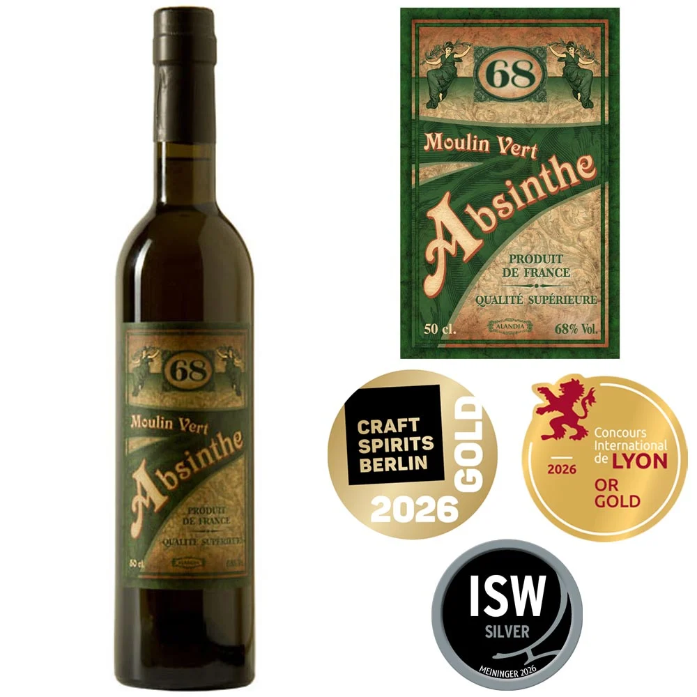 Absinthe ALANDIA Moulin Vert 500 ml 68%