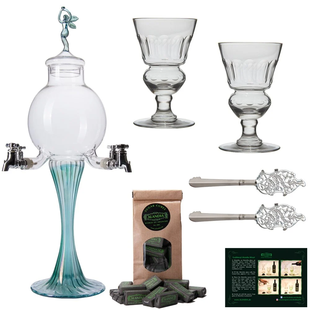 Absinthe Fountain Set Boule Green Line - Standard