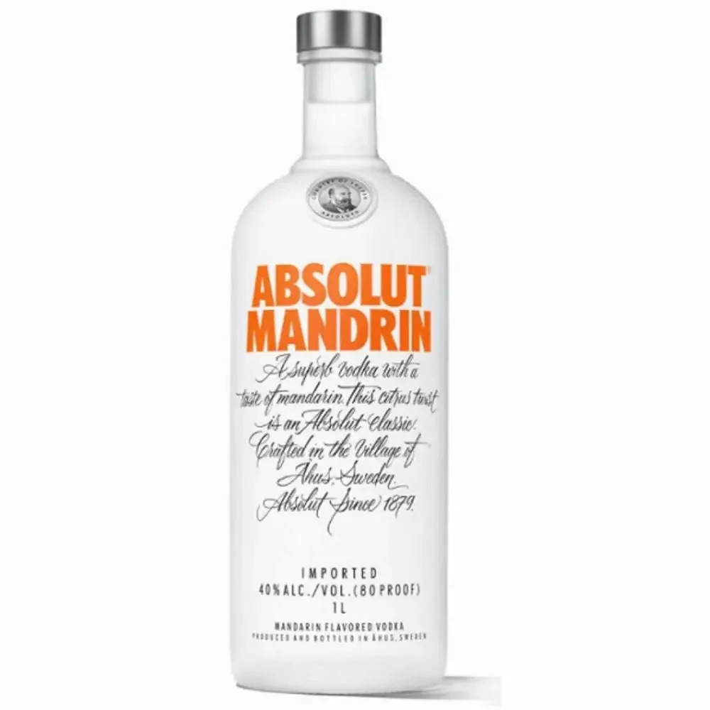 Absolut MANDRIN VodkaSweden 1.0L LITER