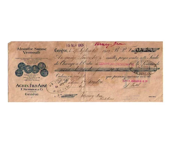 Achin Fils Aine Distillery Money Order