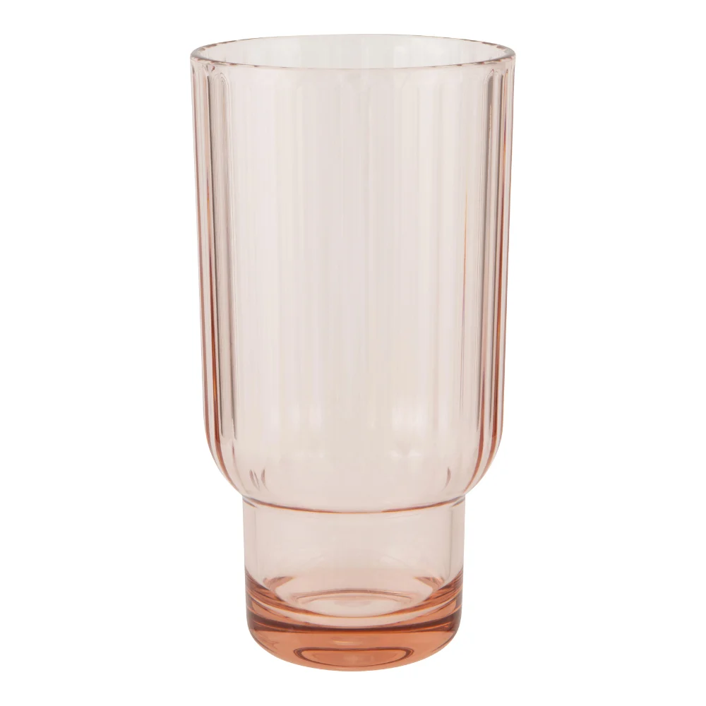 Acrylic Fluted Highball (Blush)