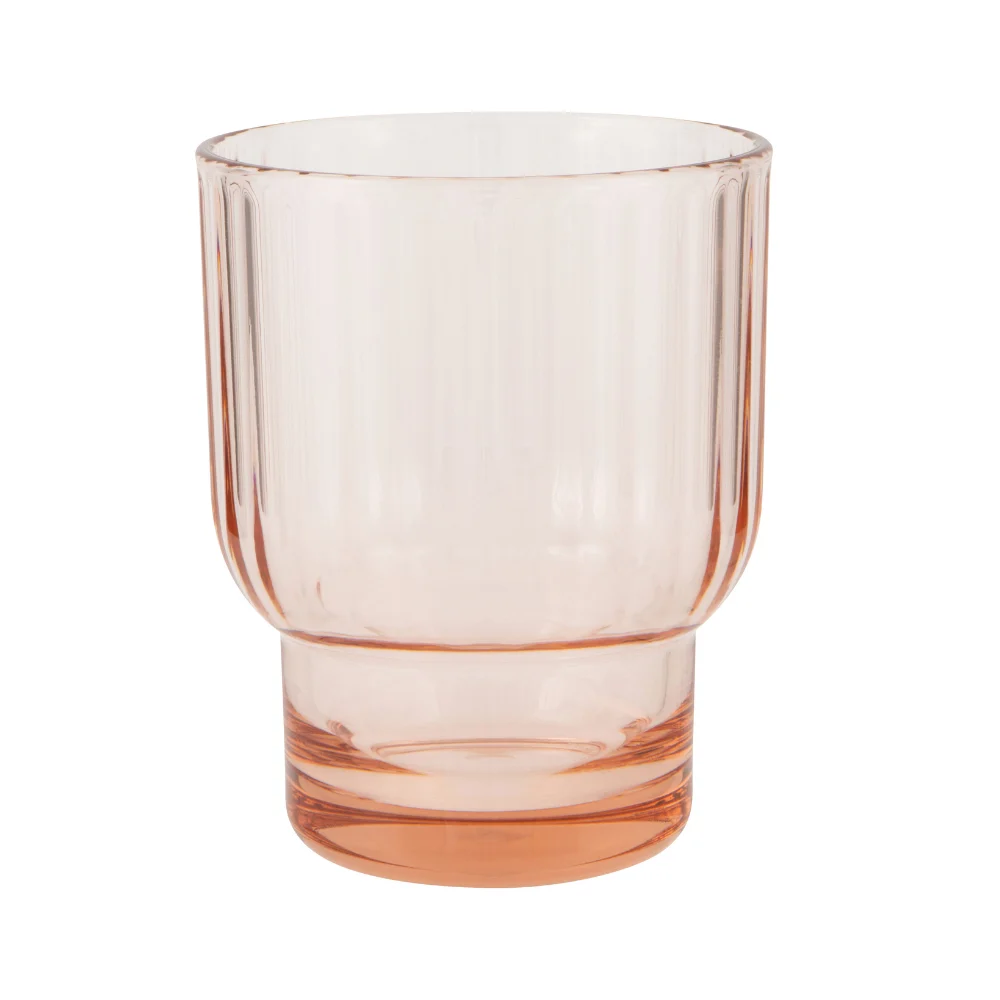 Acrylic Fluted Tumbler (Blush)