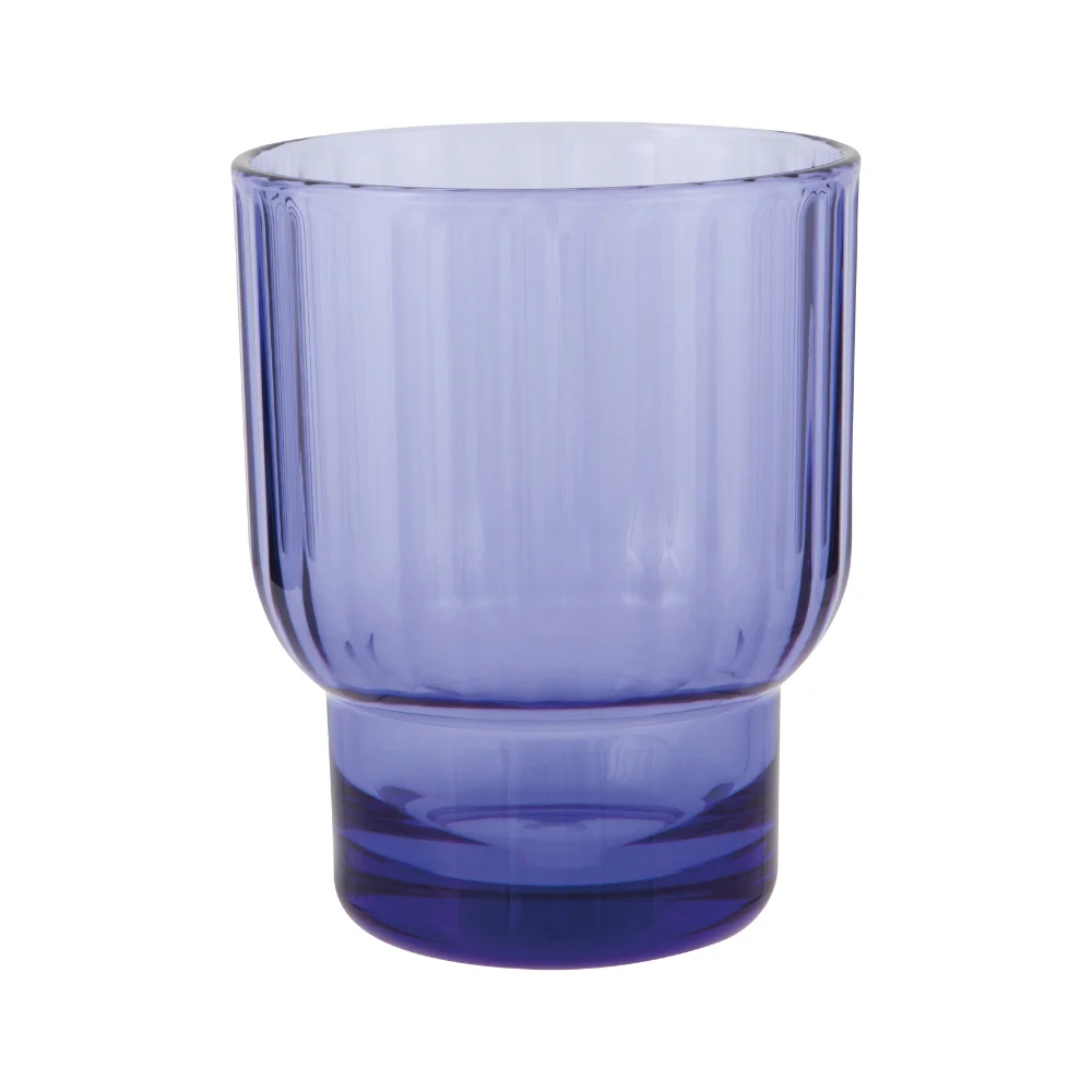 Acrylic Fluted Tumbler (Violet Blue)