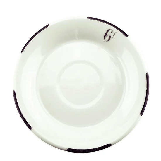 Antique Absinthe Saucer/Coaster, Black Dash Rim 6f