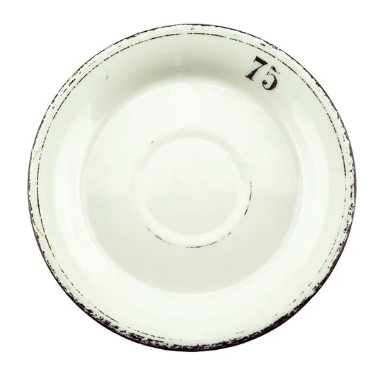 Antique Absinthe Saucer/Coaster, Black Rim 75